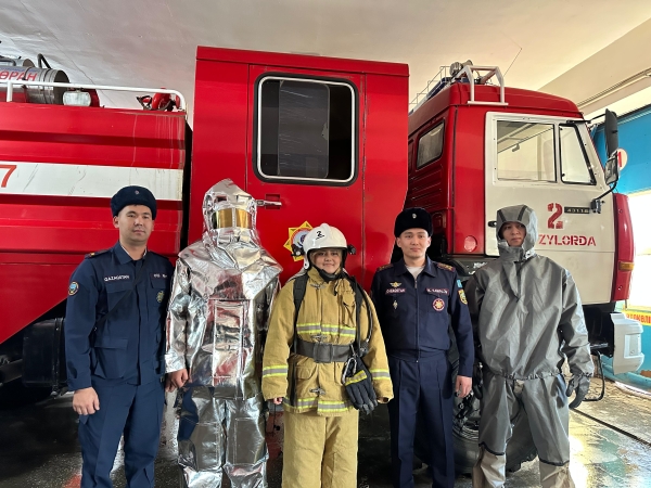 Білім алушылар Төтенше жағдайлар департаментінің жұмысымен танысты