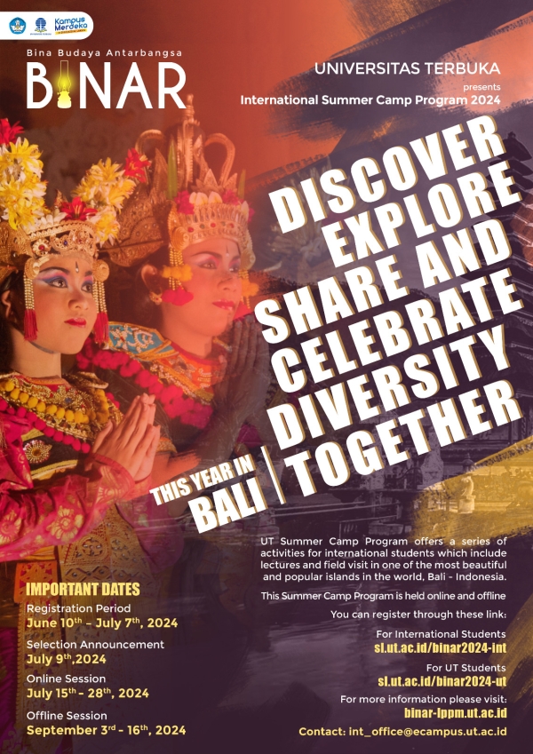 REGISTRATION FOR THE INTERNATIONAL CAMP &quot;UNIVERSITAS TERBUKA&quot; CONTINUES